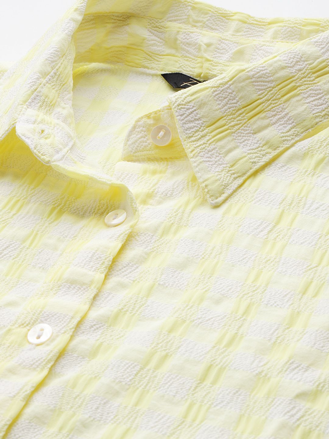 Freehand Women Regular Fit Textured Casual Long Shirt