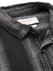 Men's Black Slim Fit Striped Casual Shirt