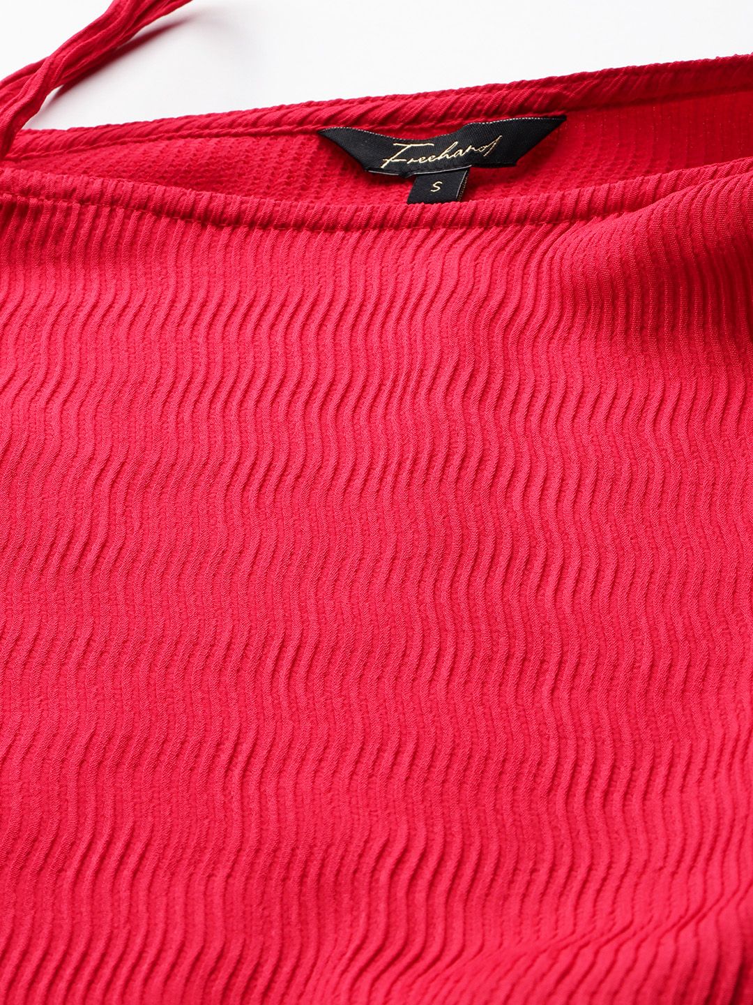 Women's Fitted Textured One Shoulder Top