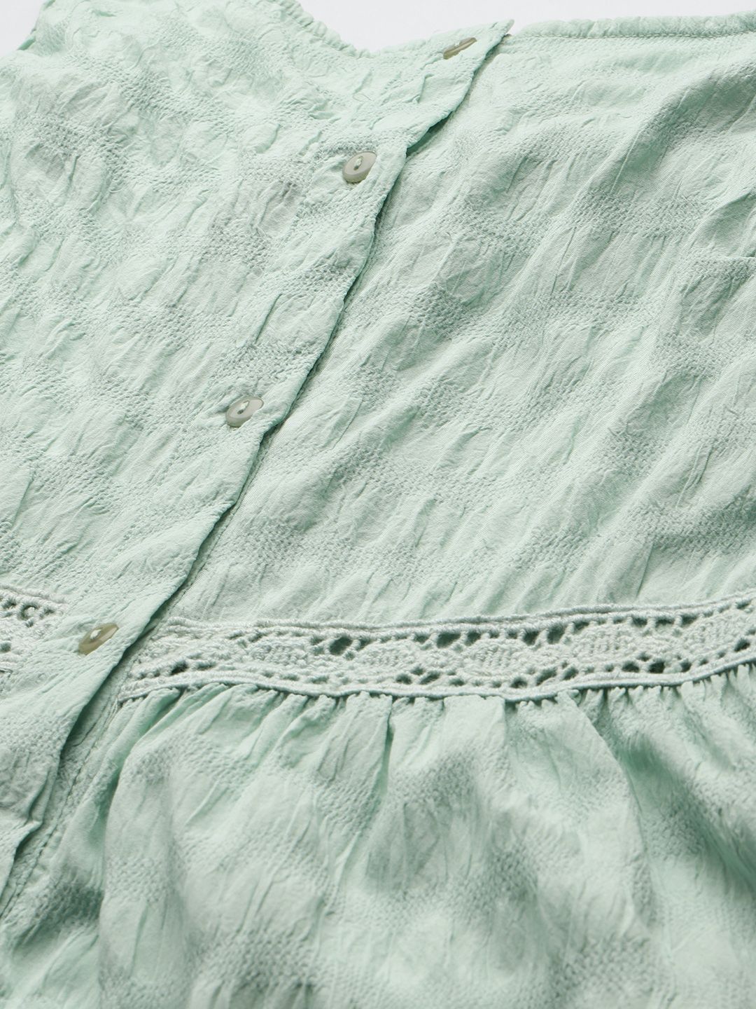 Freehand Women Fit and Flare Textured Maxi Dress