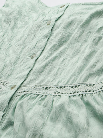 Freehand Women Fit and Flare Textured Maxi Dress