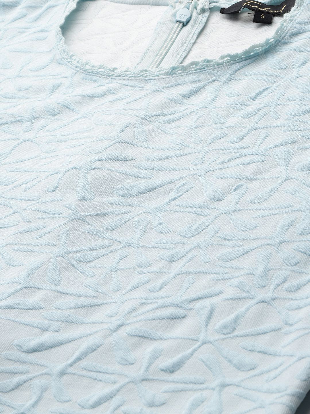 Freehand Women Regular Fit Textured Mini Dress