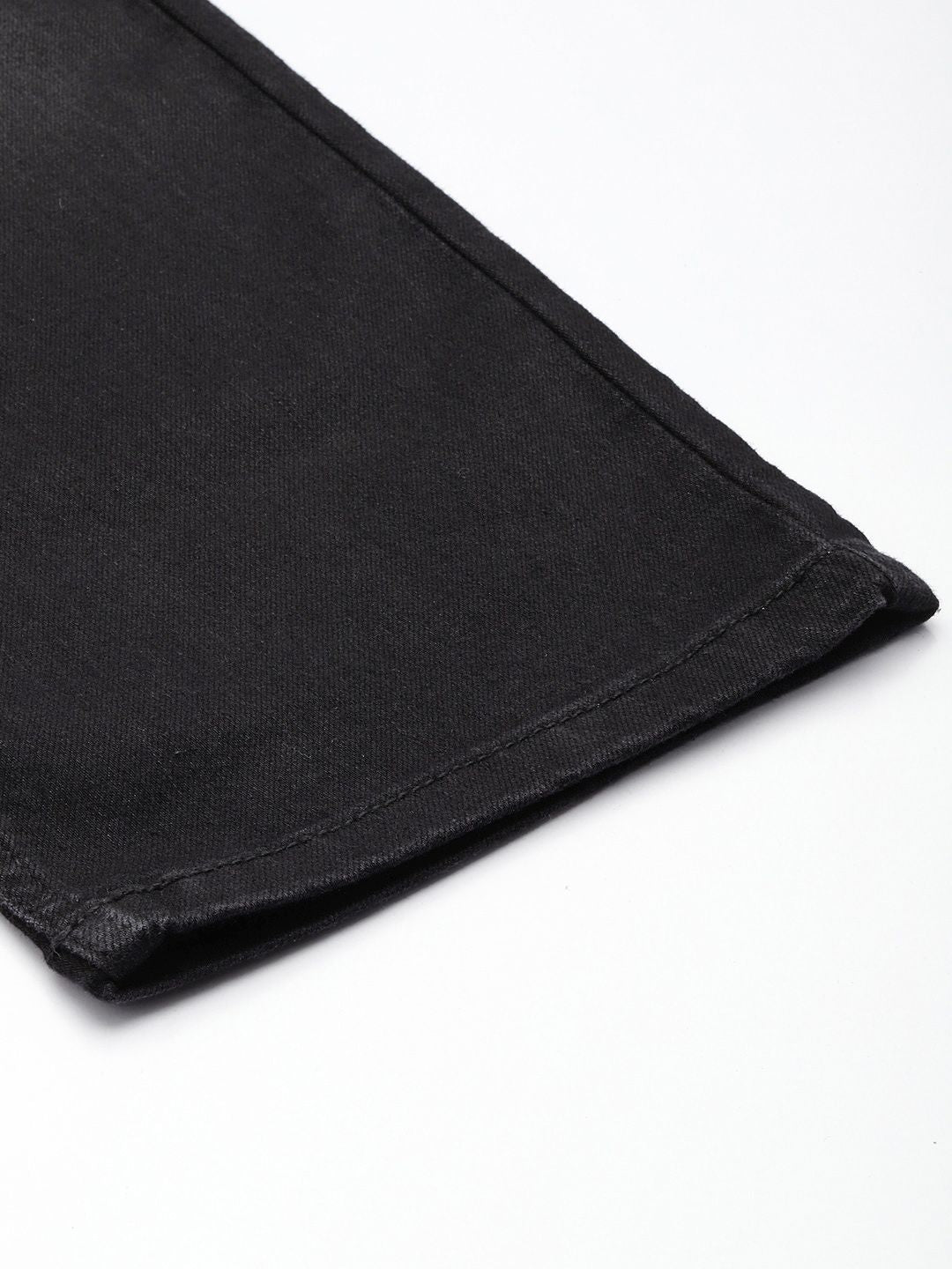 Women's Black Straight Fit Casual Jeans