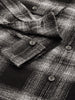 Men's Black Slim Fit Checked Casual Shirt