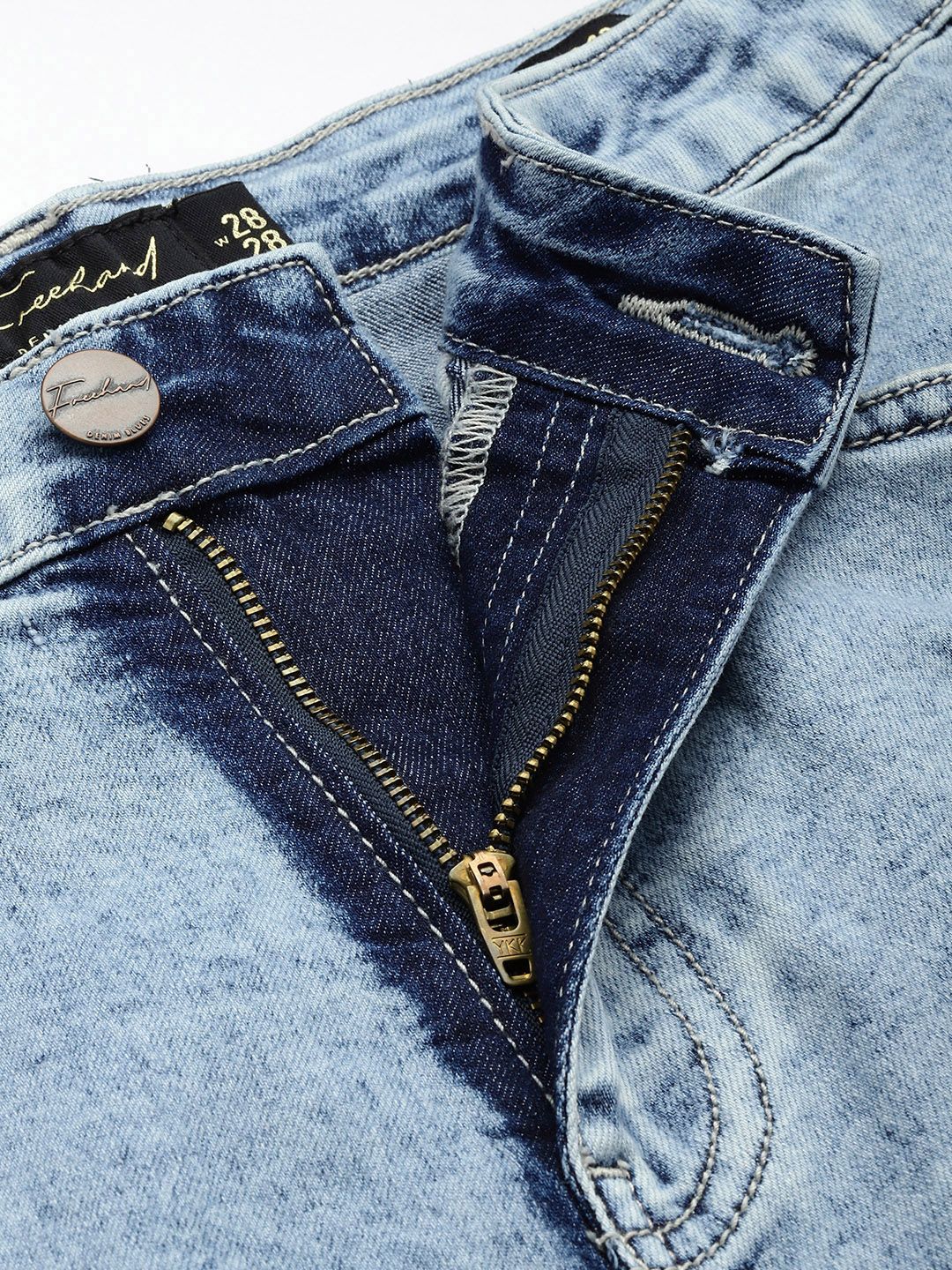 Women's Blue Straight Fit Street Jeans
