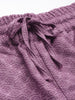 Women's Purple Regular Fit Casual Trousers