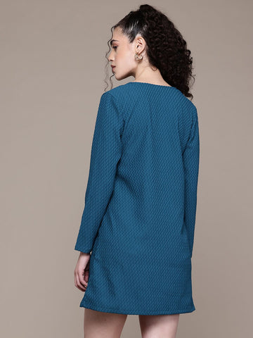 Freehand Women A Line Textured Shift Dress