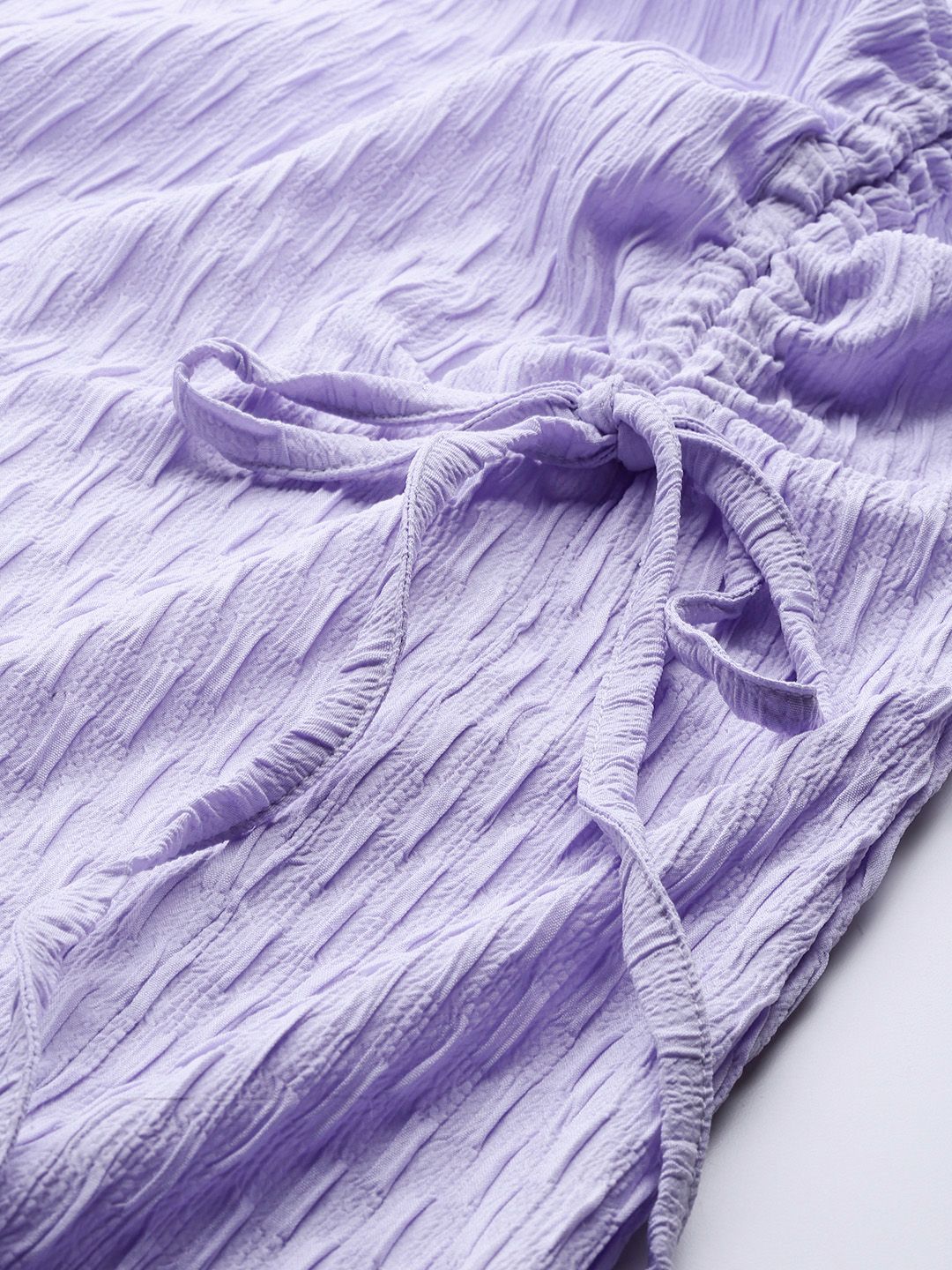 Freehand Women Relaxed Fit Textured Ruched Dress