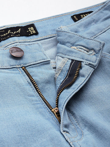 Women's Blue Slim Fit Casual Jeans