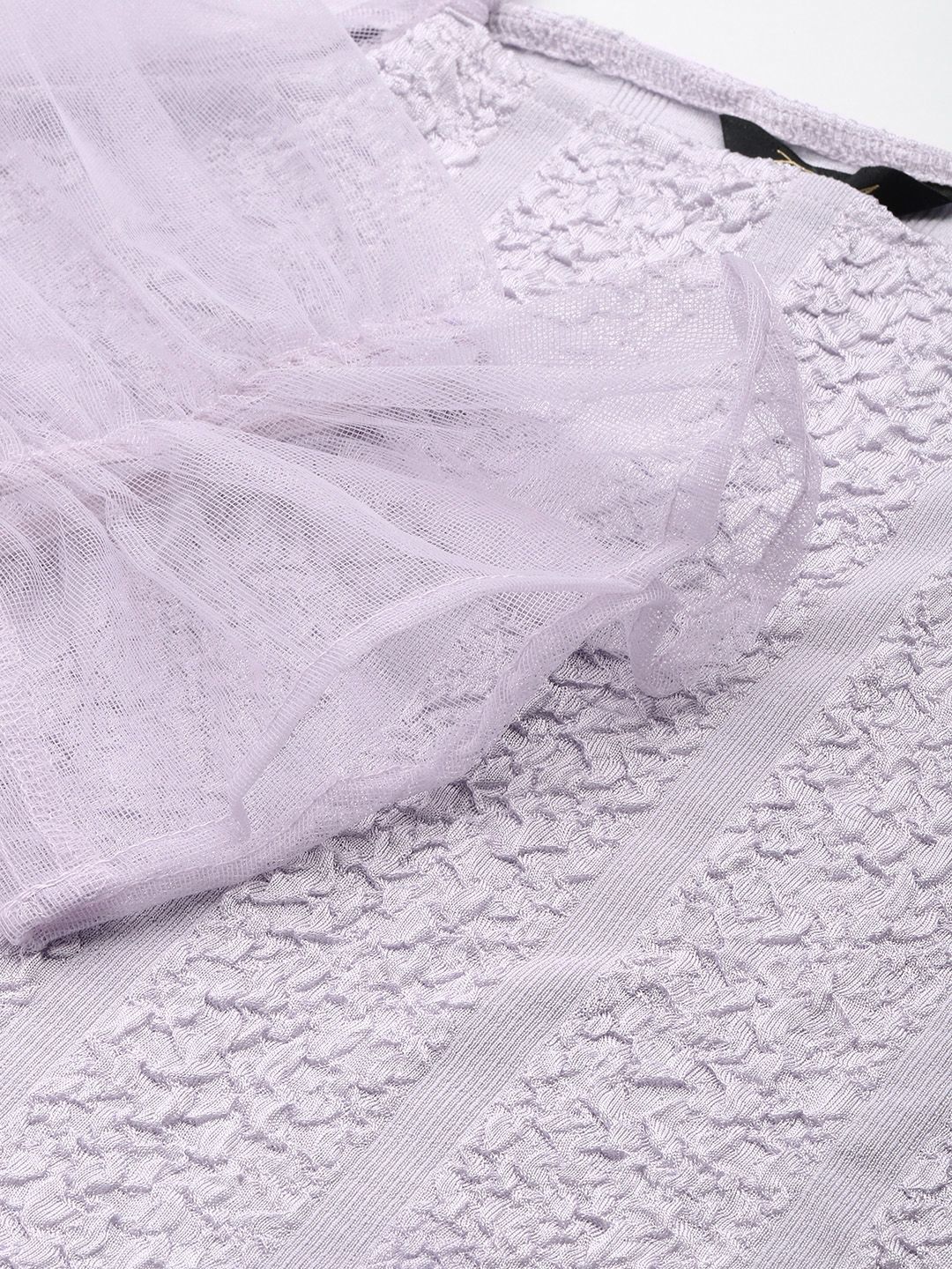 Women's Regular Fit Textured Ballon Top