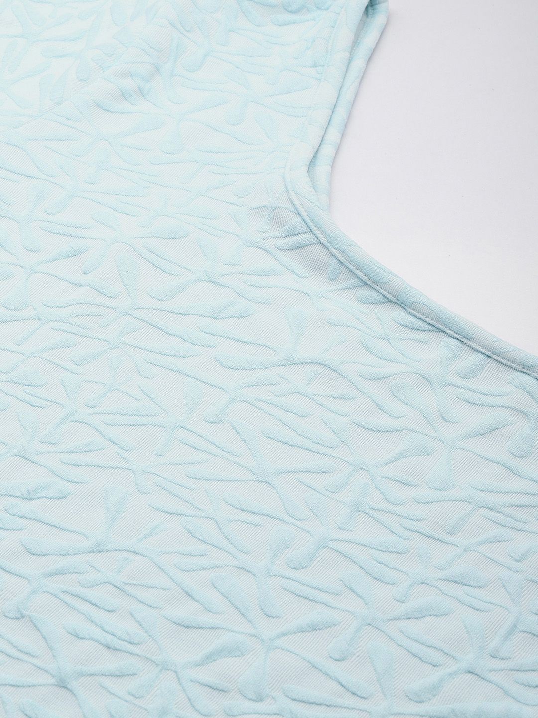 Women's Fitted Textured One Shoulder Top