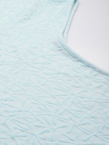 Women's Fitted Textured One Shoulder Top