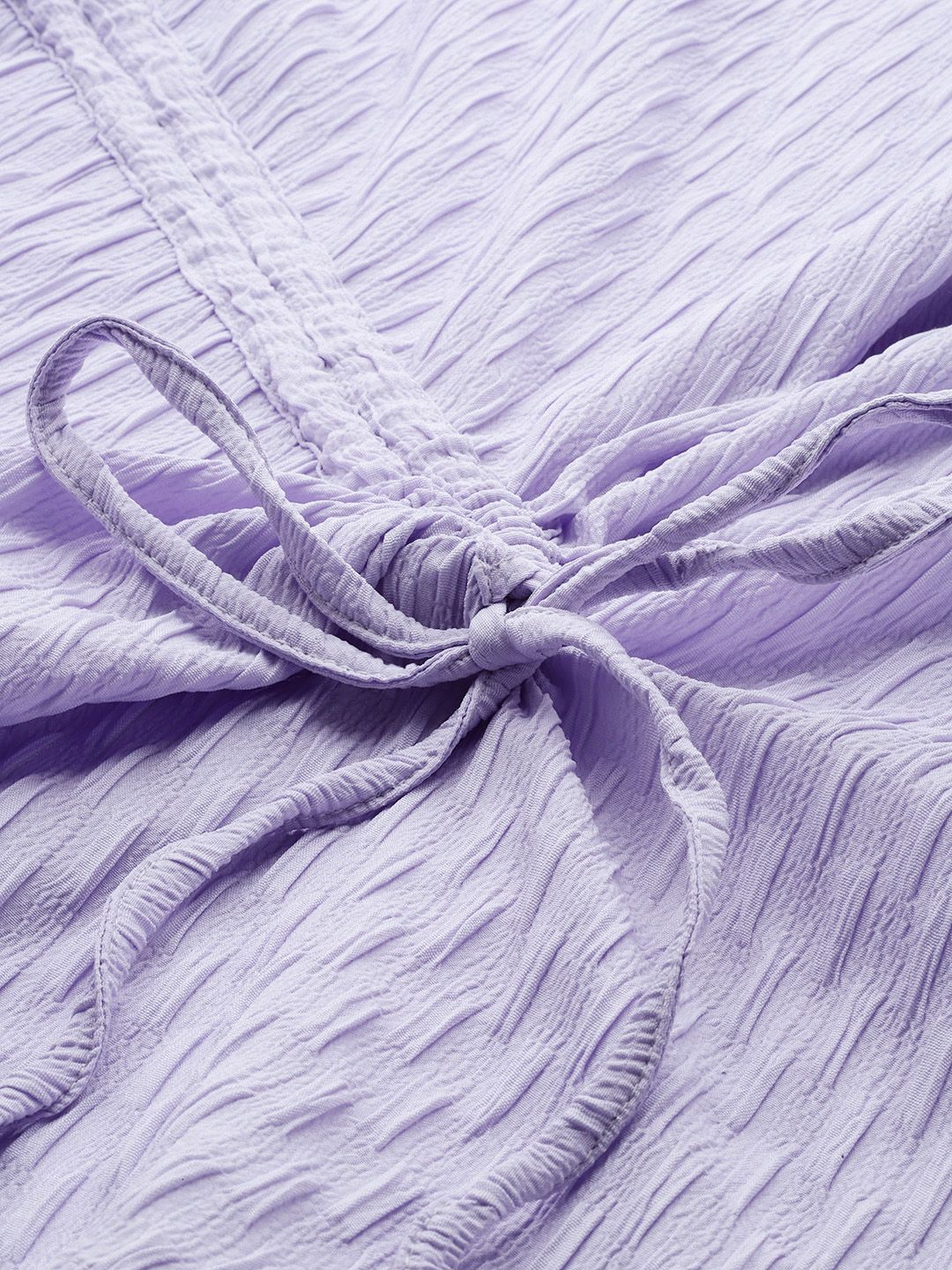 Women's Relaxed Fit Textured Ruched Top