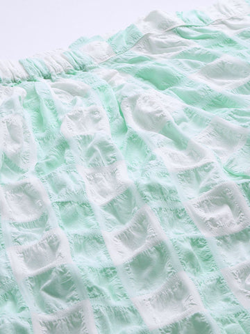 Freehand Women Fitted Textured Top & Skrit Co-ords Set