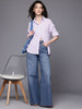 Freehand Women Regular Fit Textured Casual Long Shirt