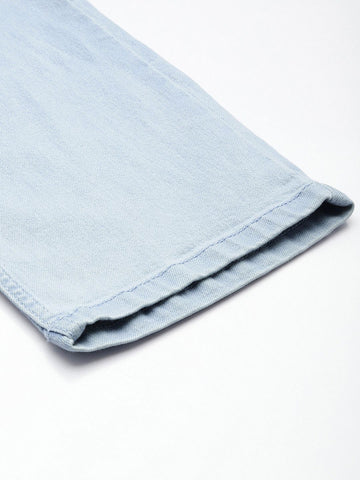 Women's Blue Slim Fit Casual Jeans