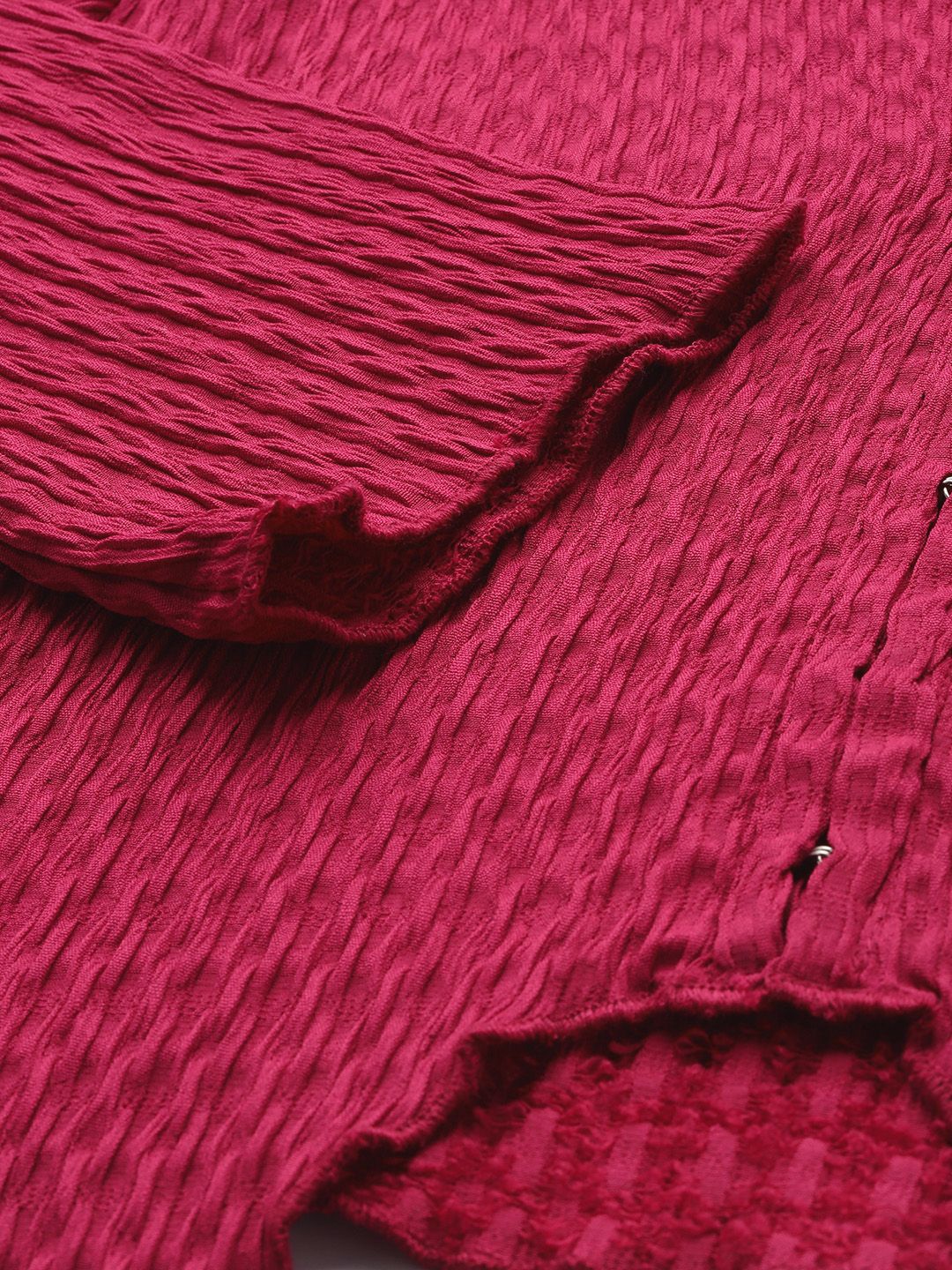 Freehand Women Regular Fit Textured Casual Shirt