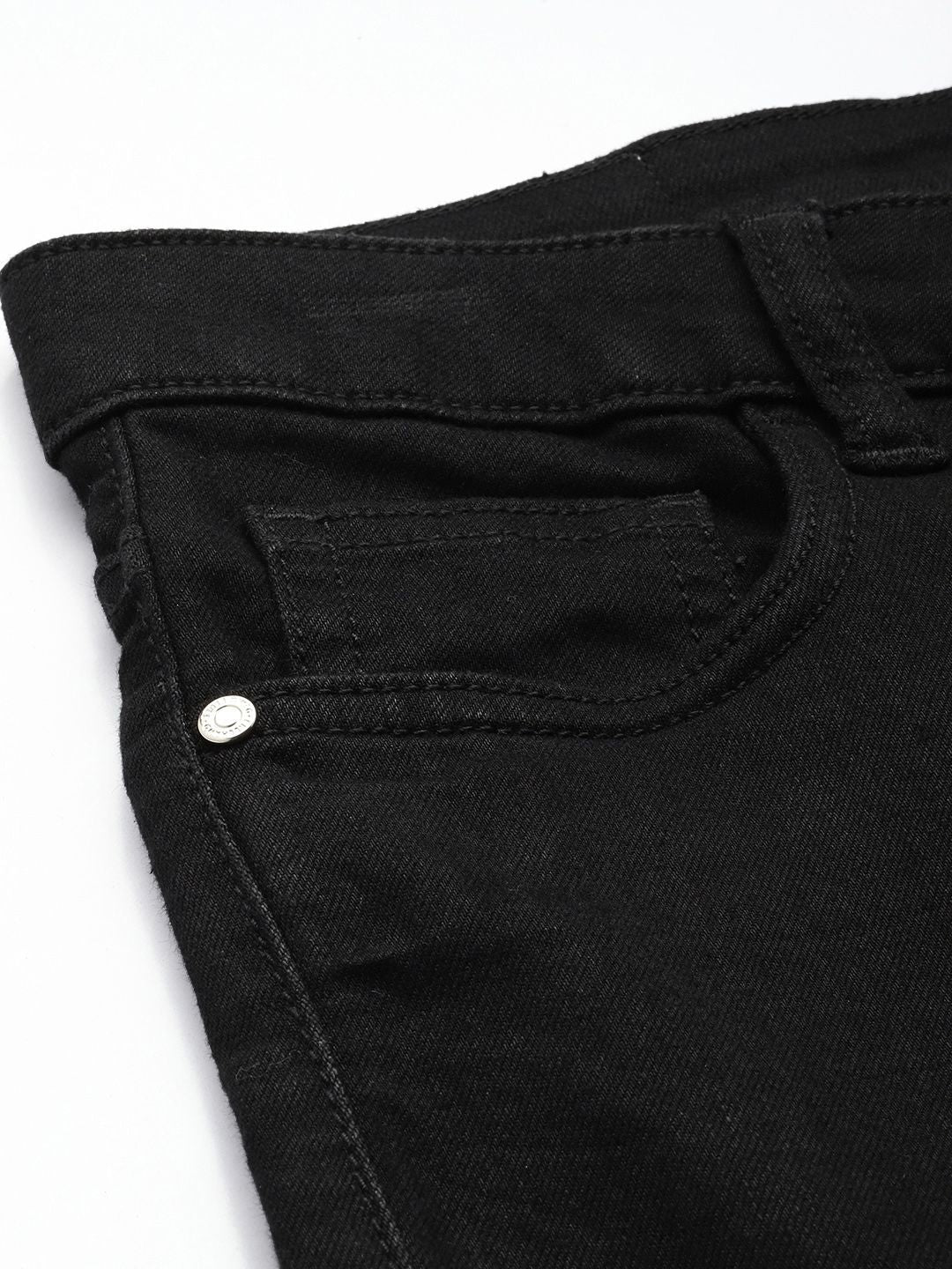 Women's Black Slim Fit Casual Jeans