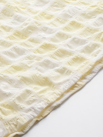 Freehand Women Fitted Textured Top & Skrit Co-ords Set