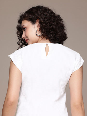 Women's Boxy Textured Boxy Top