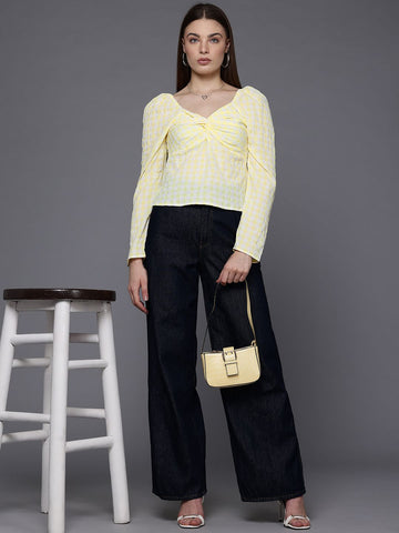 Women's Regular Fit Textured Regular Top