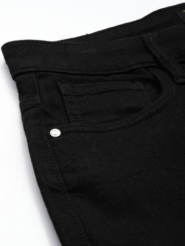 Women's Black Straight Fit Casual Jeans