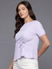 Women's Relaxed Fit Textured Ruched Top