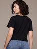Freehand Women Relaxed Fit Solid T-Shirt
