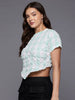 Women's Fitted Textured Asymmetric Top