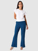 Women Blue Regular Fit Casual Trousers