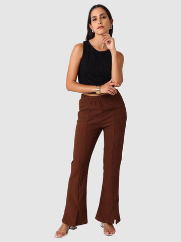 Women's Black Regular Fit Casual Top