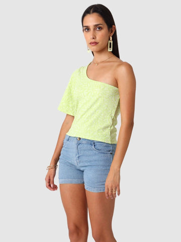 Women's Yellow Regular Fit Casual Top