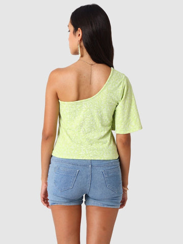 Women's Yellow Regular Fit Casual Top