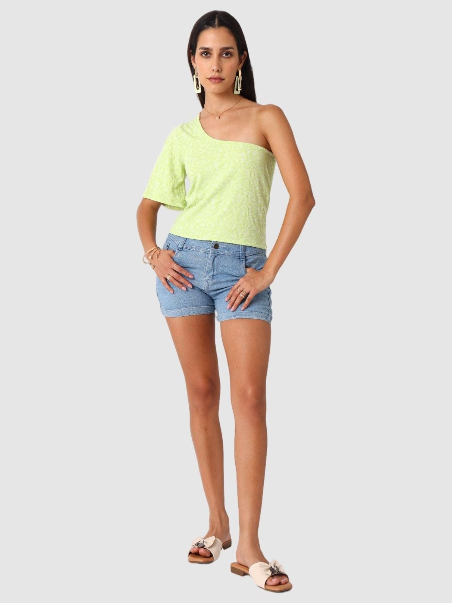 Women's Yellow Regular Fit Casual Top