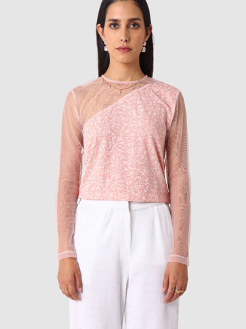 Women's Pink Regular Fit Casual Top