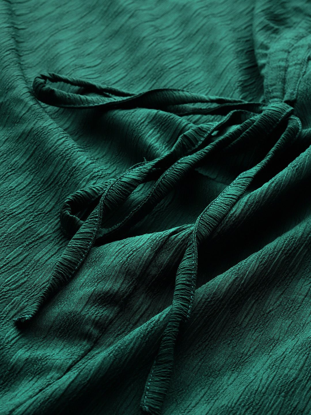 Freehand Women Relaxed Fit Textured Ruched Dress