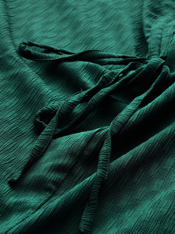 Freehand Women Relaxed Fit Textured Ruched Dress