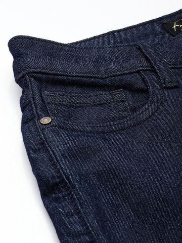 Women's Blue Slim Fit Casual Jeans