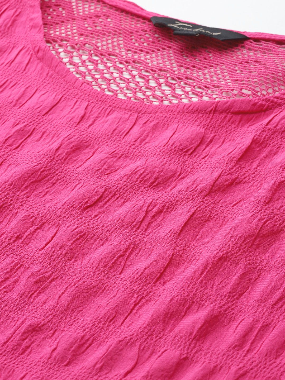 Women's Loose Fit Textured Regular Top