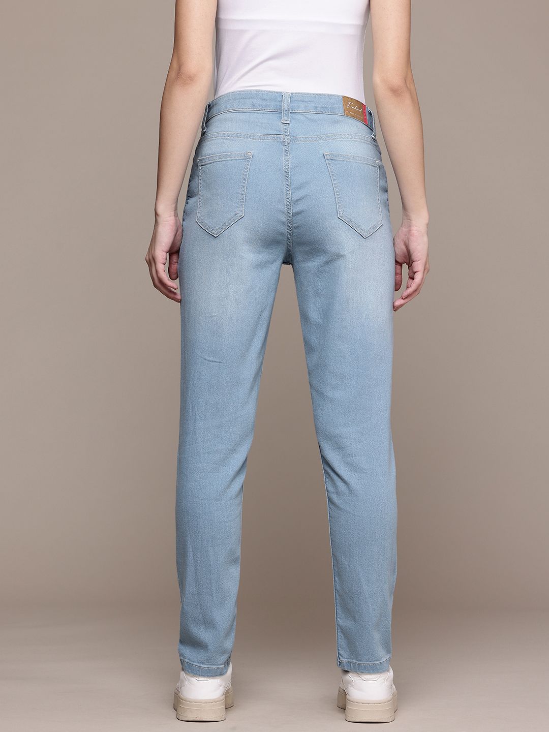 Women's Blue Slim Fit Casual Jeans