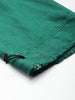 Women's Green Wide Leg Fit Utility Jeans