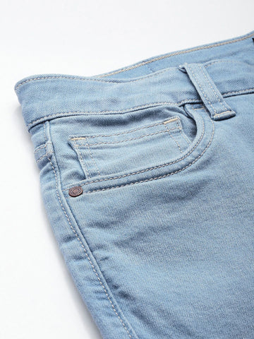 Women's Blue Slim Fit Casual Jeans