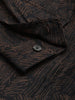Men's Brown Regular Fit Textured Casual Shirt