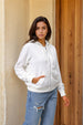 Women's Relaxed Fit Solid Front Open Sweatshirt
