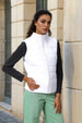 Women's White Regular Fit Solid Regular Quilted Jacket