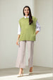 Women's Green Loose Fit Solid Sweater