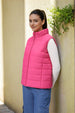 Women's Pink Regular Solid Quilted Jacket