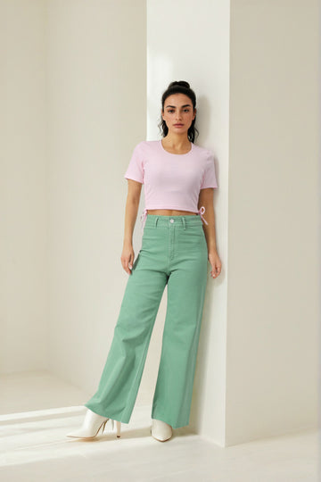 Women's Pink Regular Fit Solid Casual Top