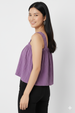 Women's Purple Fit Textured Cami Top