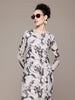 Women Regular Fit White Full Sleeves Dress
